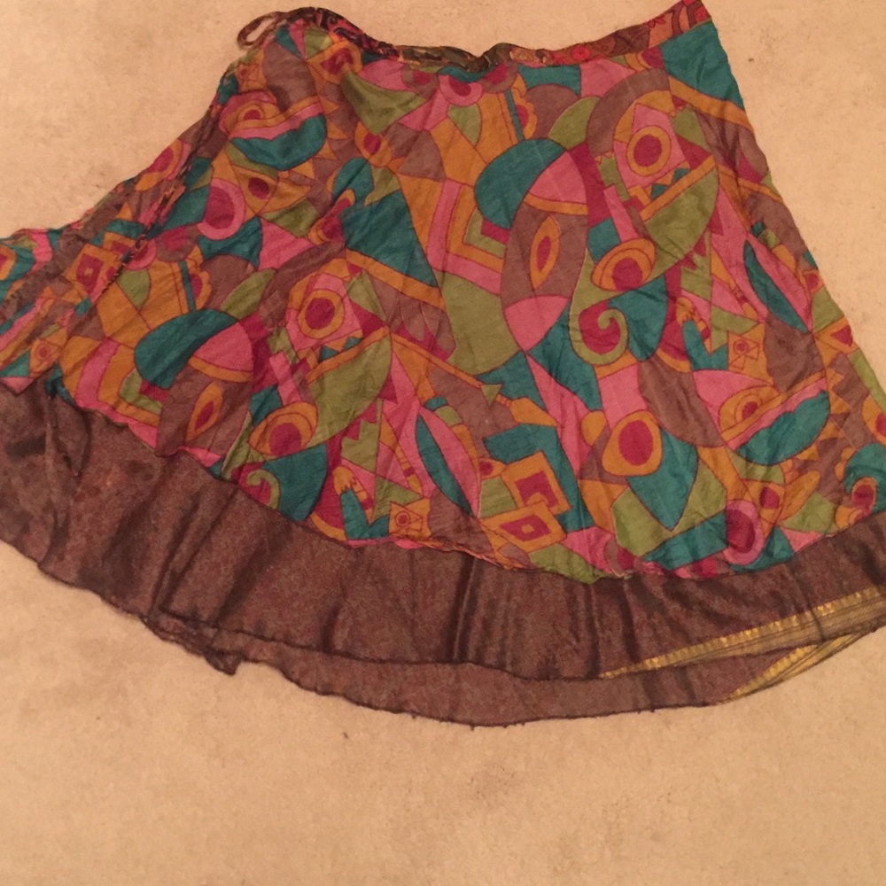 Silk wrap skirt/ballet skirt